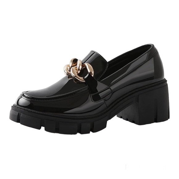 Tinstree Shoes - Tinstree Platform Patent Leather Loafers